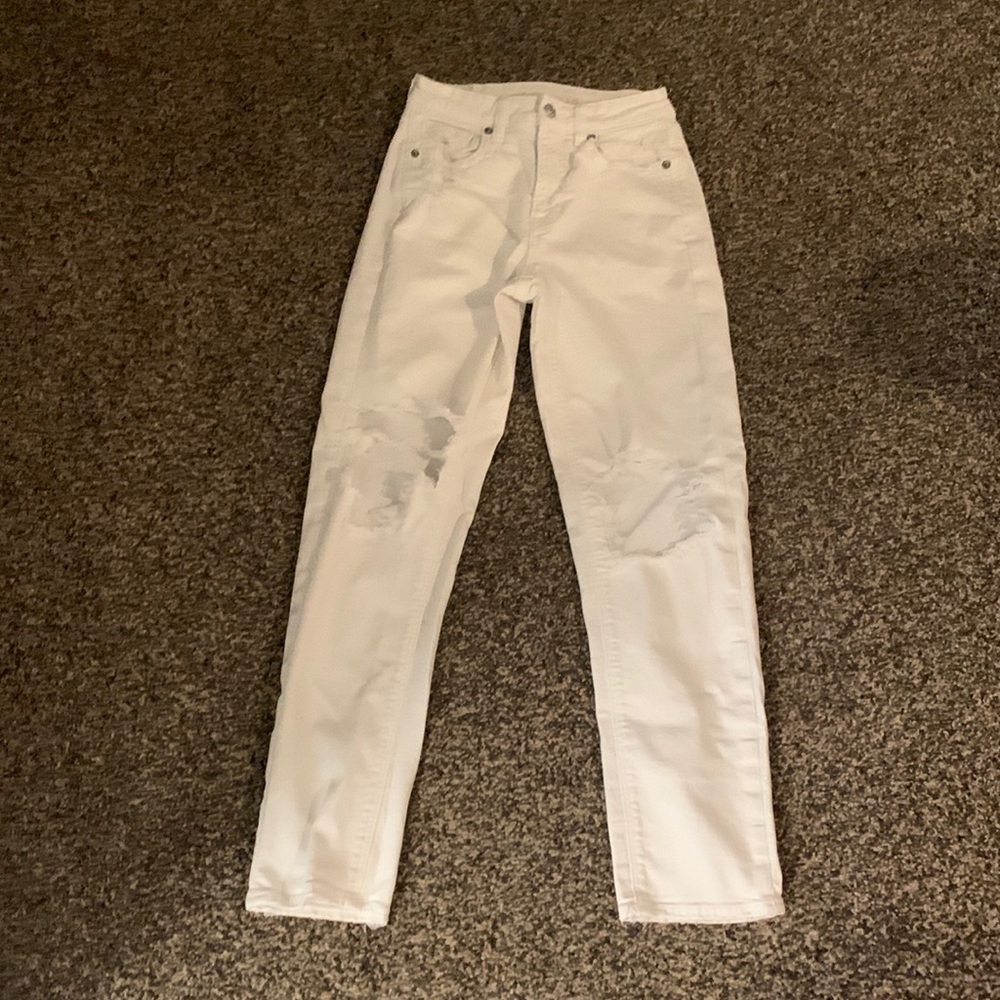 white jeans